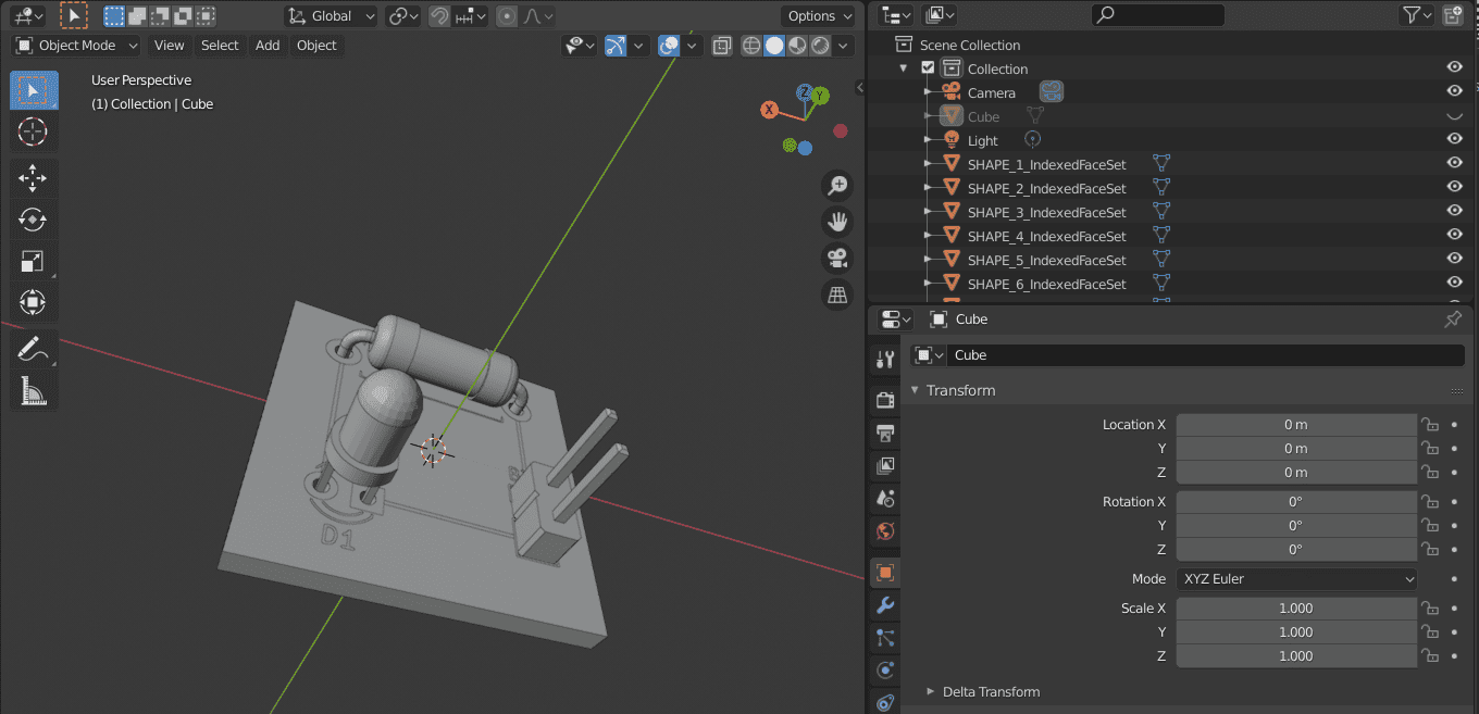 Blender KiCAD import