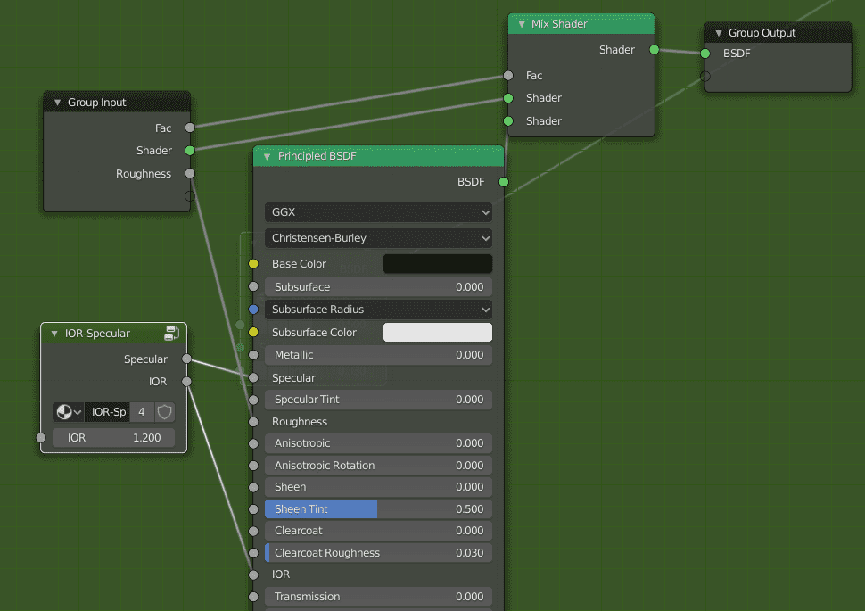 Blender shaders soldermask