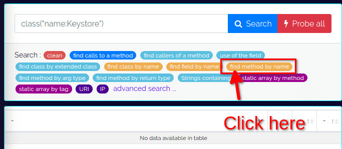 Dexcalibur search utility