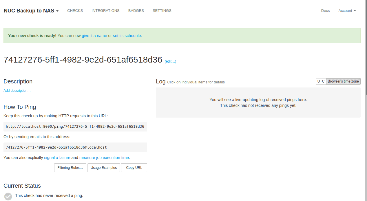new check page