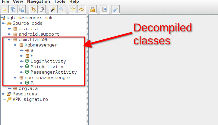 JADX classes