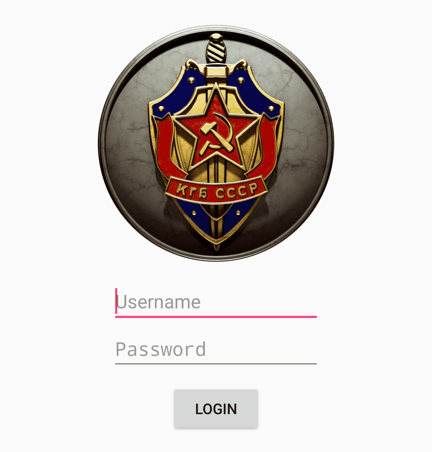 KGB Messenger Login Page
