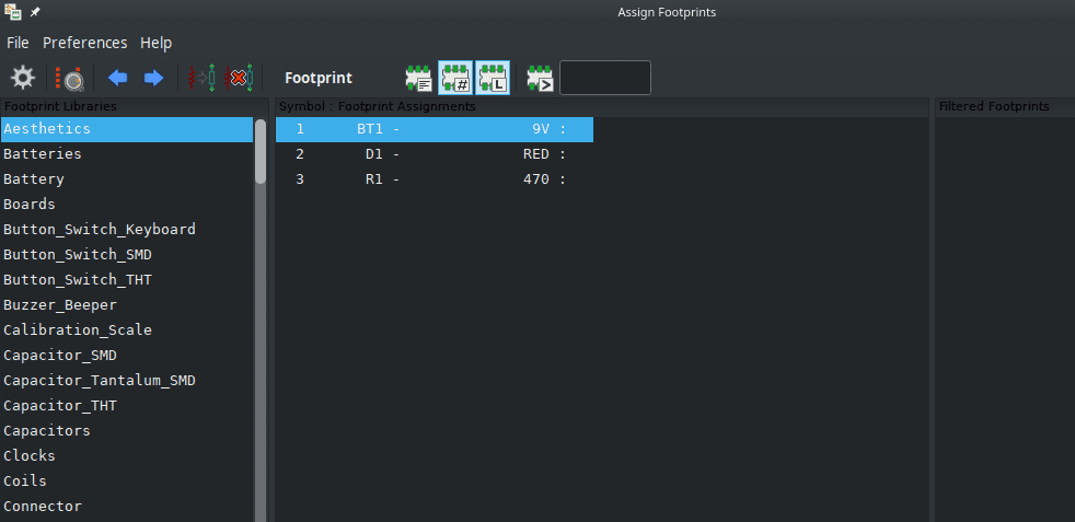 KiCAD assign footprint 1