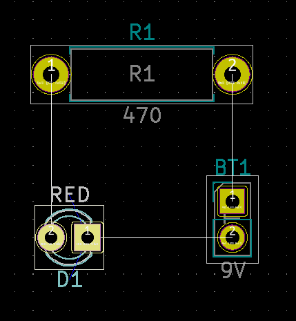 KiCAD pcb components