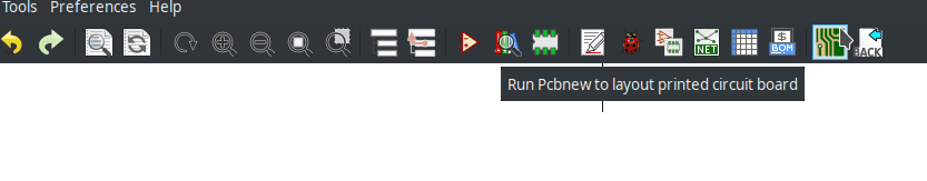 KiCAD open PCBnew