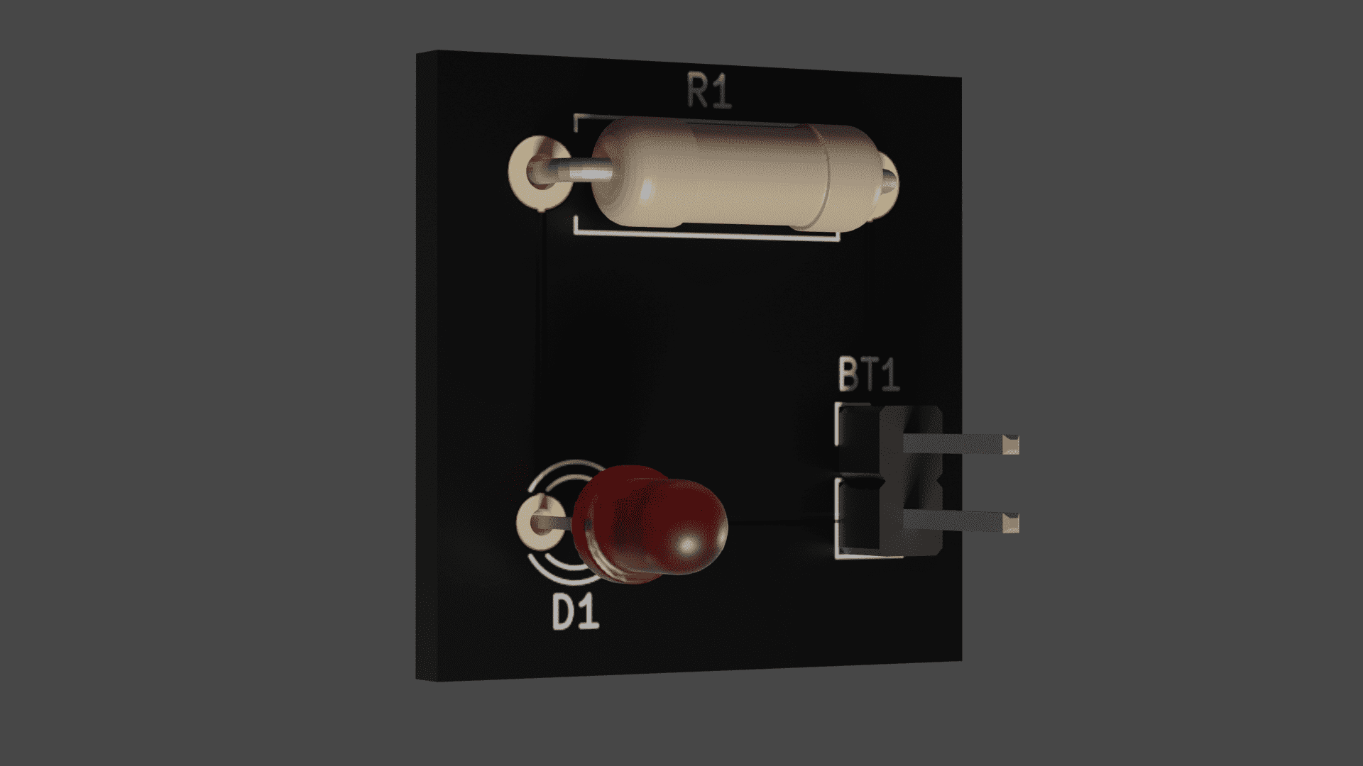 Blender PCB render