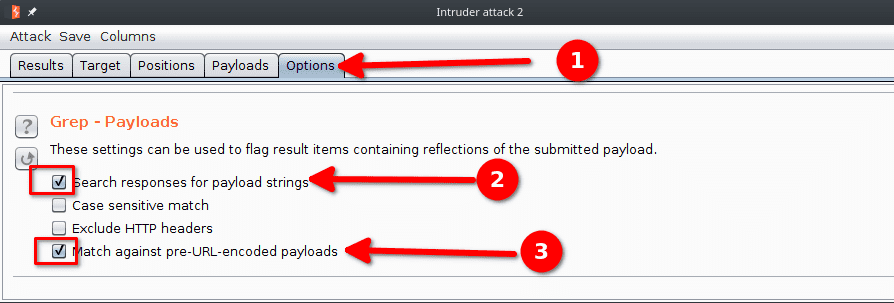 intruder grep config