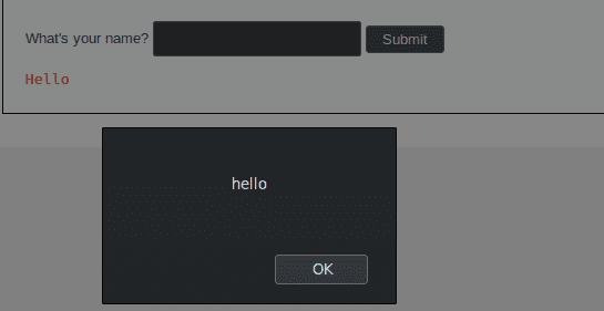 xss popup