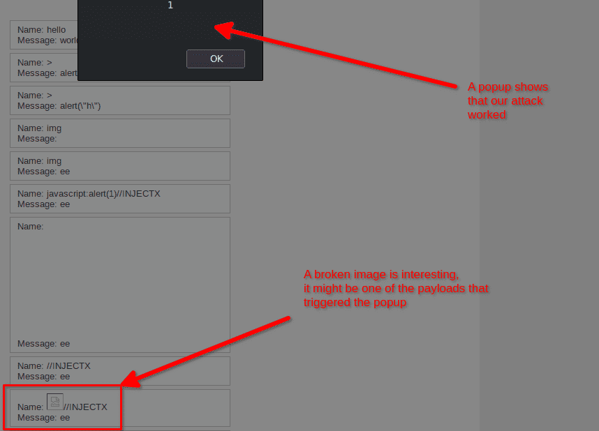 xss popup