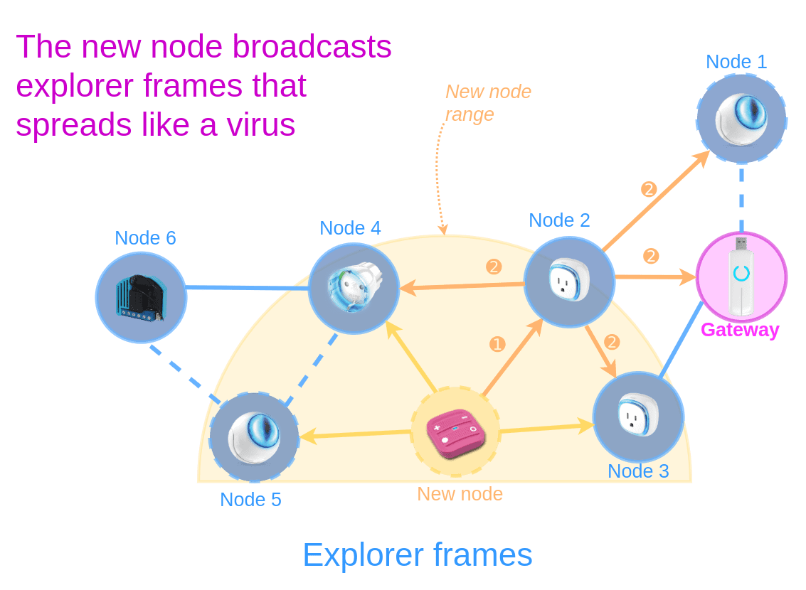 Z-Wave explorer frames